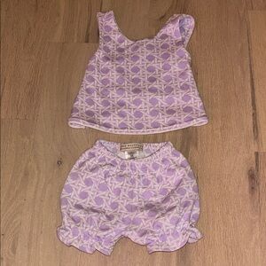 The Beaufort Bonnet Company Lavender Baby Set